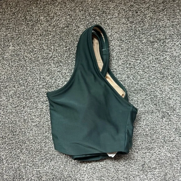 Old Navy Women’s Scoop Neck Tank Bikini Top Size Small in Green - Picture 2 of 6